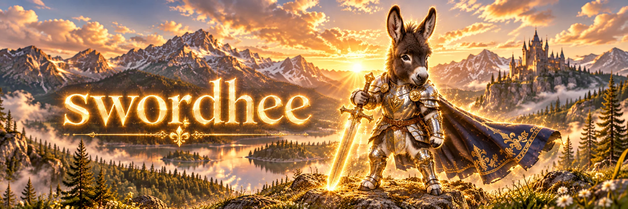 swordhee on the mountain at sunrise